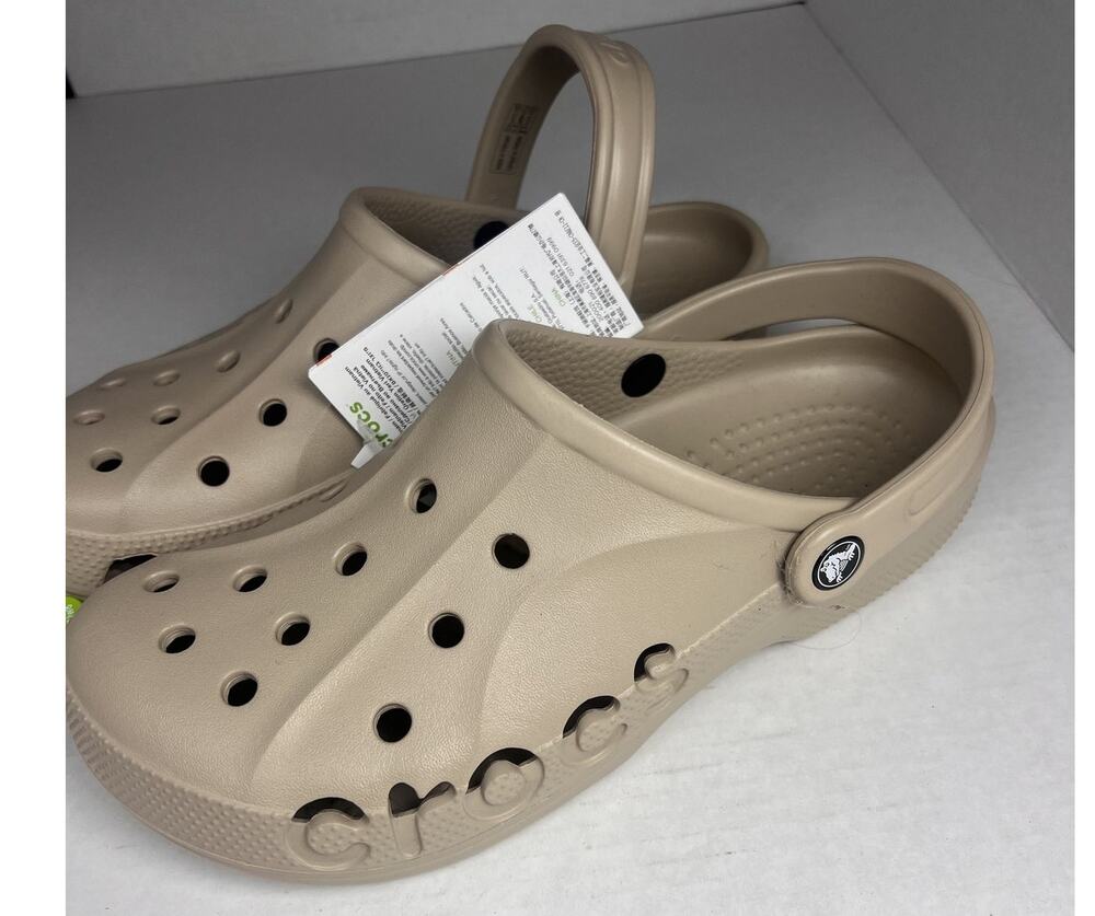 Crocs Baya Clog Cobblestone Beige Men's 8 Women's 10 NWT
